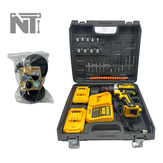 Combo Taladro Dewalt 68v + Cepillos