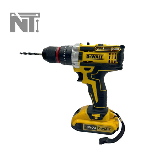 Combo Taladro Dewalt 68v + Cepillos